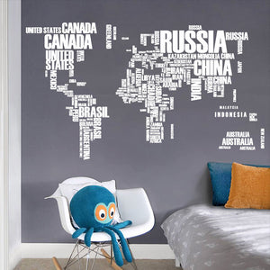 World Map  Mural