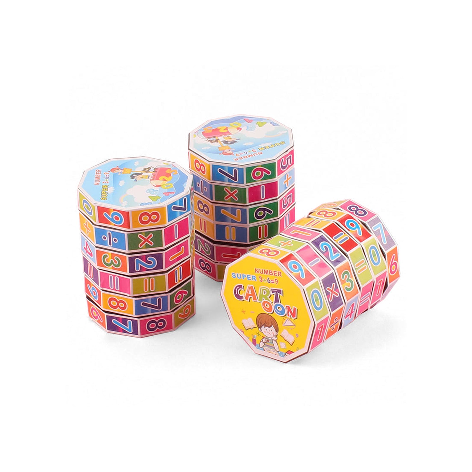 Cylindrical Rubik's Educational Toy