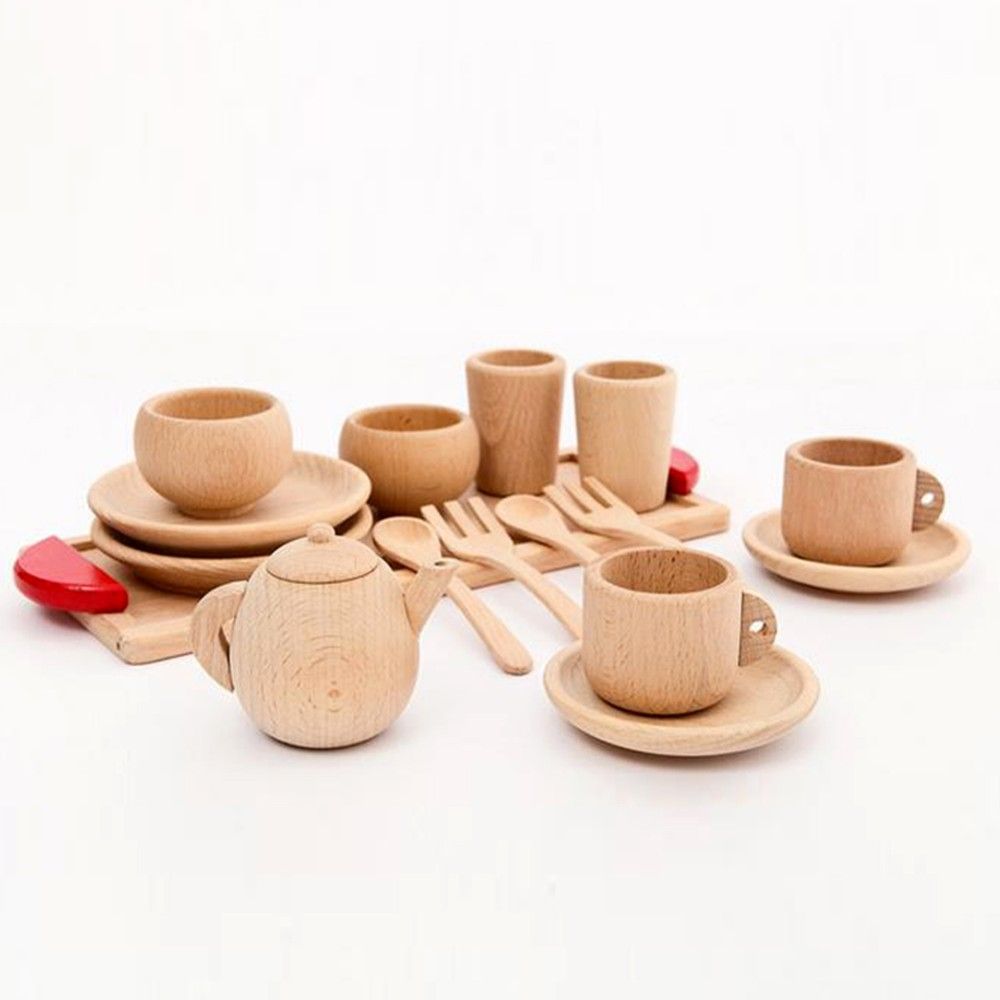 Wooden Play Kitchen Set