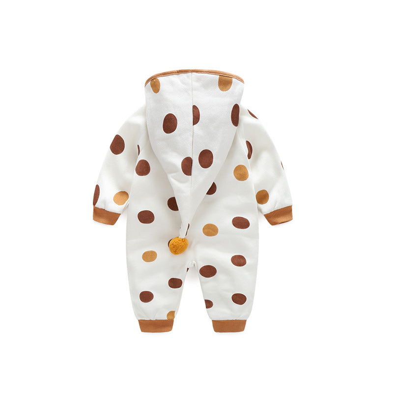 Polka Dot Hooded  Onesies