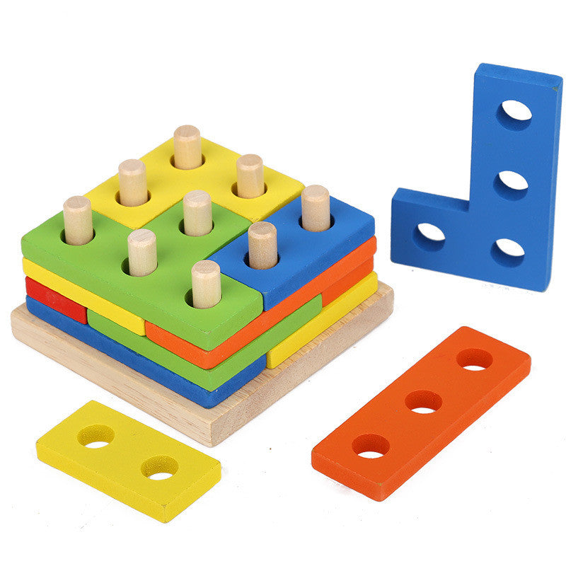 Geometric Shape Matching Blocks Set