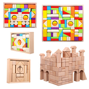 Wooden  Building Blocks Set