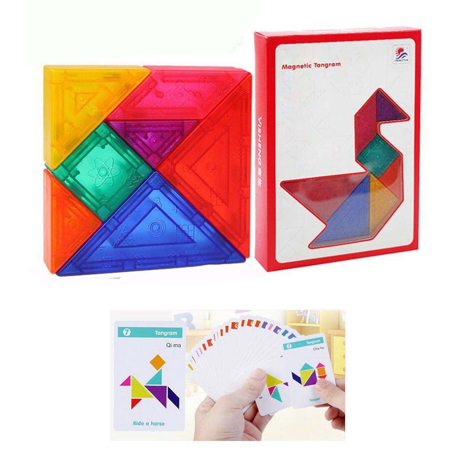 Magnetic Tangram Book - A Classic Brainteaser for Your Kid!